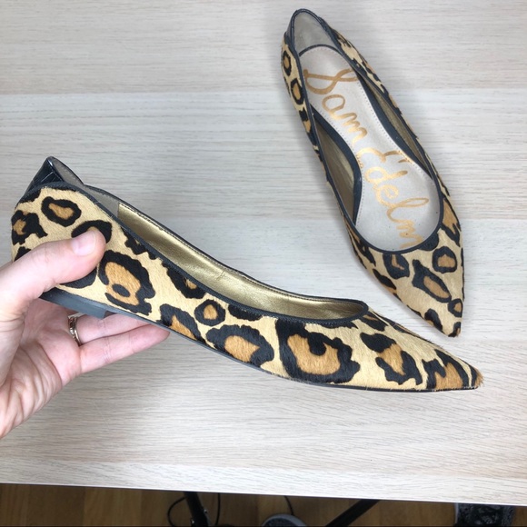 sam edelman rae leopard flats
